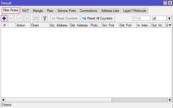 اضافه نمودن Rule