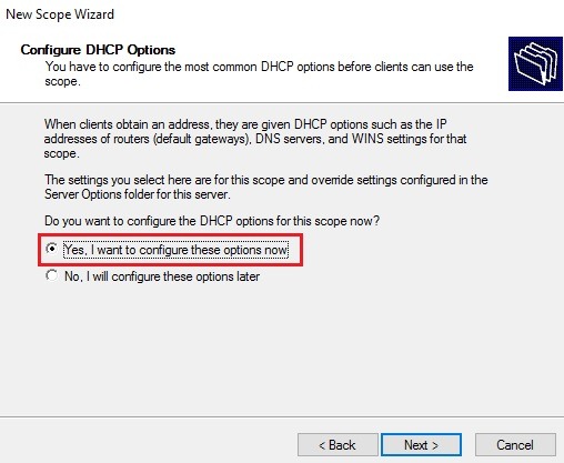 Option های DHCP