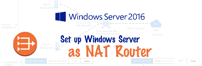 راه اندازی NAT در ویندوز سرور 2016