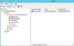 تنظیمات DHCP
