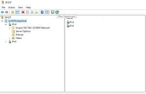 تنظیمات جدید DHCP