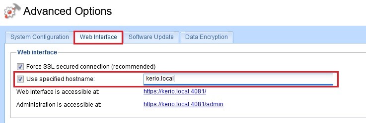 تنظیمات hostname
