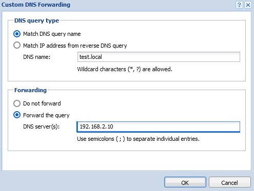 تنظیمات Forwarding