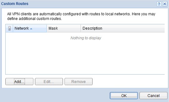 گزینه Custom Routes