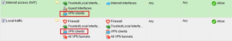 تنظیمات traffic rules
