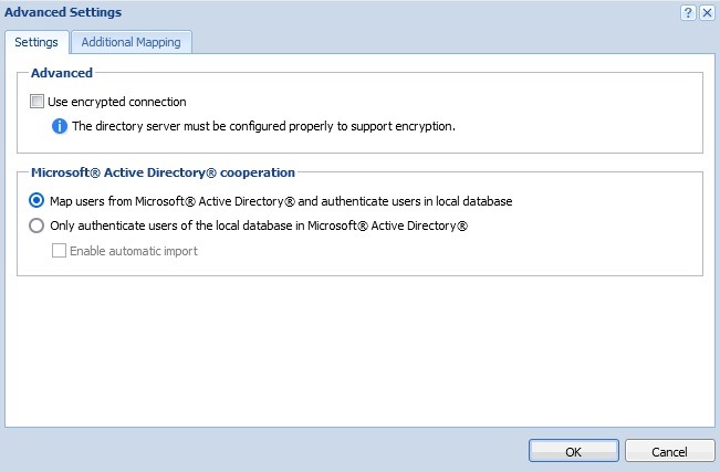 تنظیمات Advanced