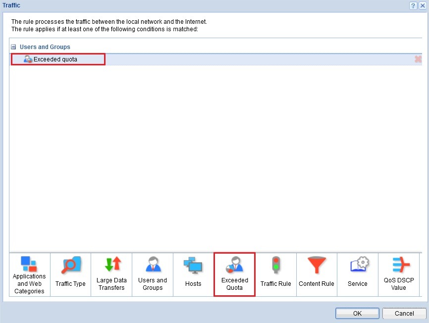 گزینه Exceeded Quota