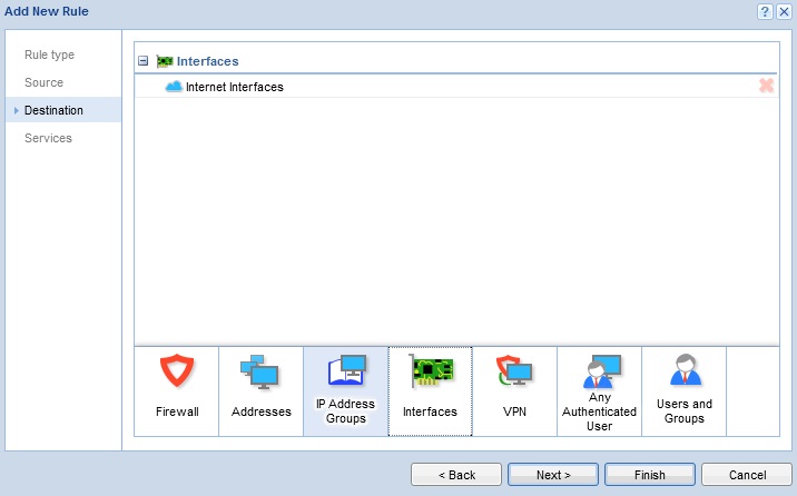 انتخاب Destination