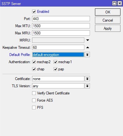 فعالسازی SSTP