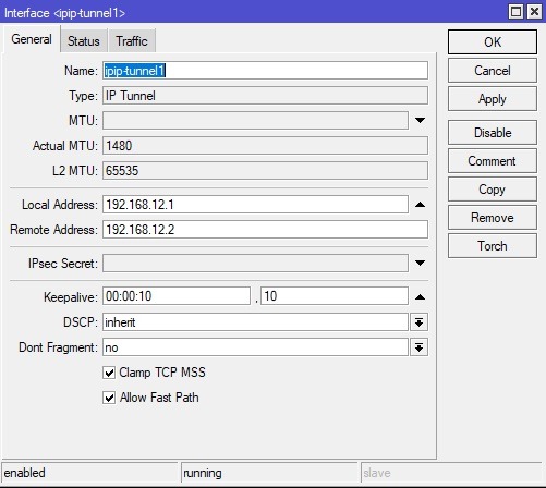 ایجاد IP Tunnel HQ