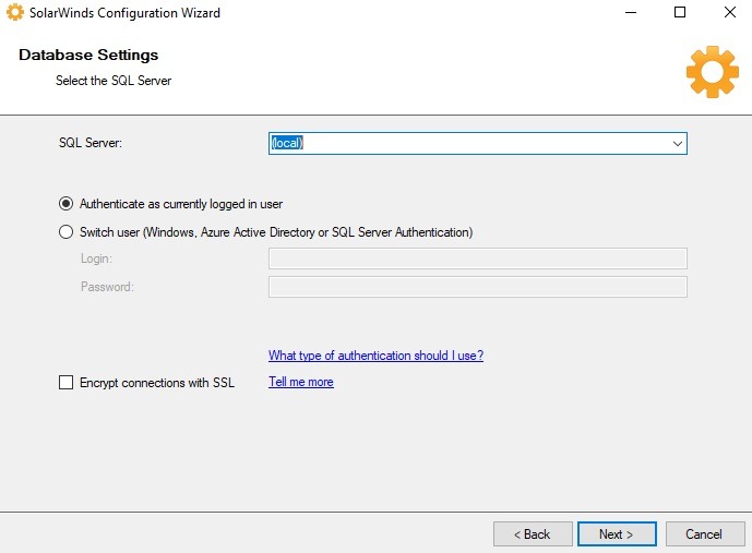 تنظیمات پایگاه داده