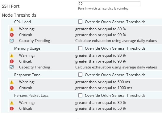 تنظیمات Threshold