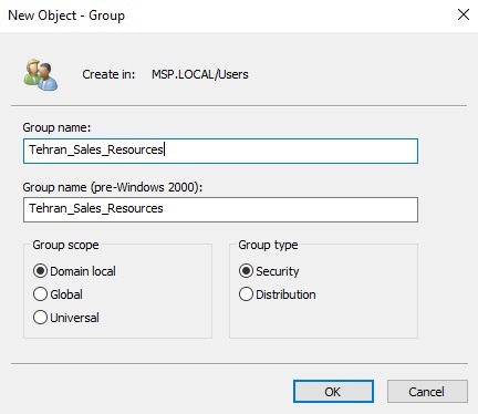 گروه Domain Local
