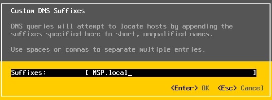 تنظیمات DNS Suffix