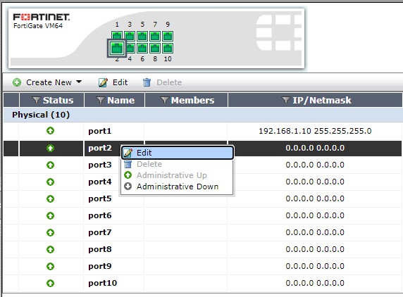 گزینه Edit interface