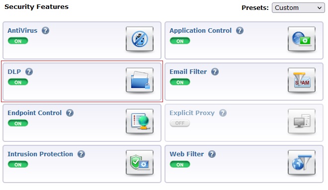فعال سازی DLP