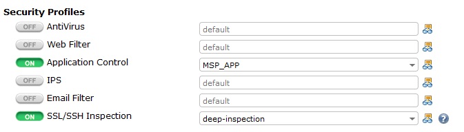 اعمال بر policy