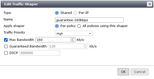 تنظیمات Shared Shaper