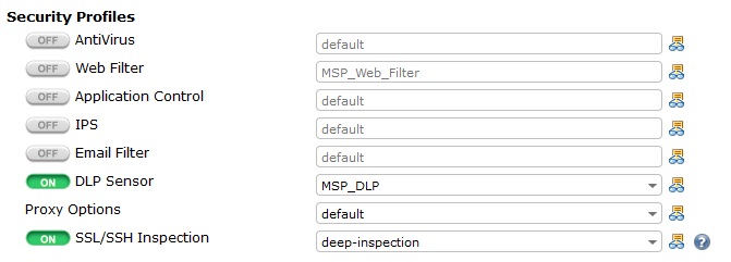 اعمال بر policy