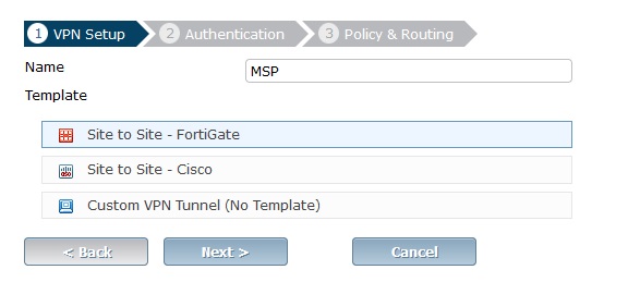 گزینه VPN Setup