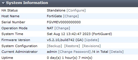 اطلاعات سیستم