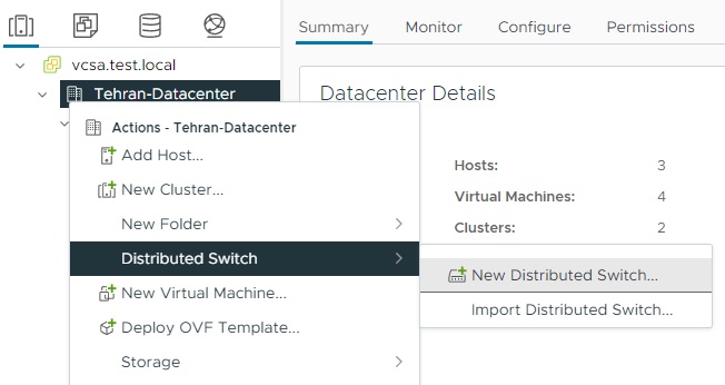ایجاد سوئیچ جدید