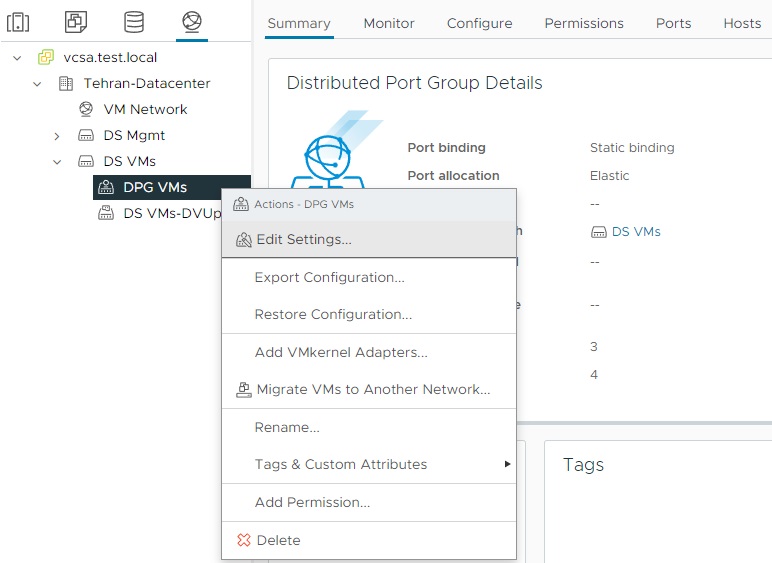 ویرایش تنظیمات