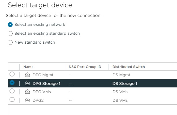انتخاب portgroup