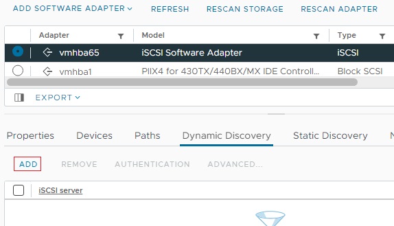 گزینه dynamic discovery
