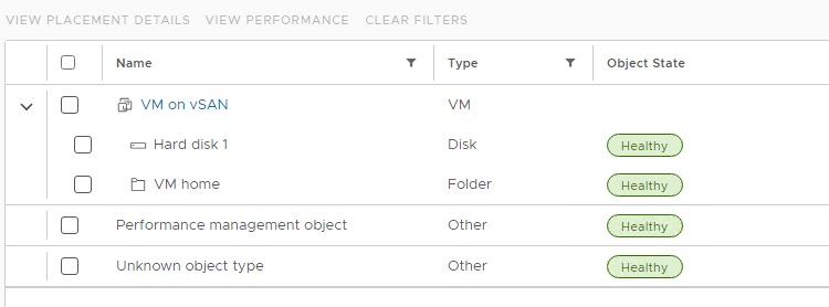 گزینه virtual objects