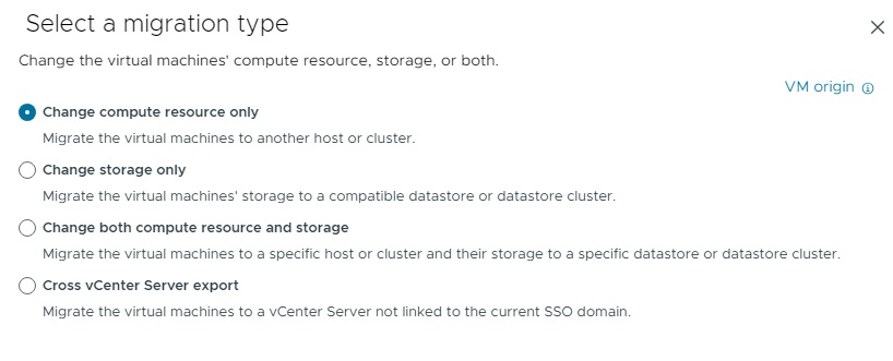 انتخاب نوع migration