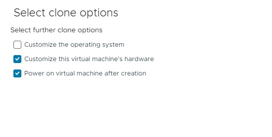 گزینه های Clone