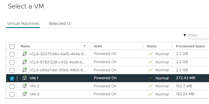 انتخاب ماشین مجازی 