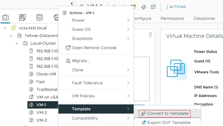 تبدیل ماشین مجازی به قالب