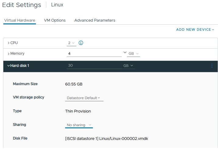 گزینه edit Settings