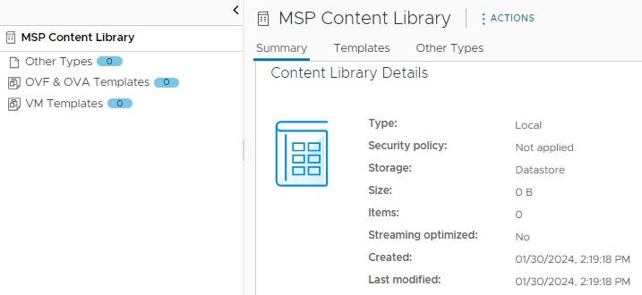 مشاهده Content Library