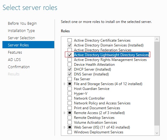 فعال سازی ldap