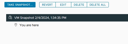 گزینه manage snapshot