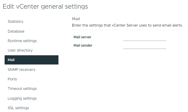 تنظیمات Email