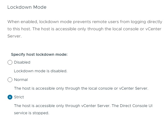 گزینه Lockdown mode