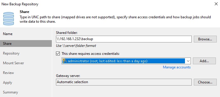 استفاده از Credential