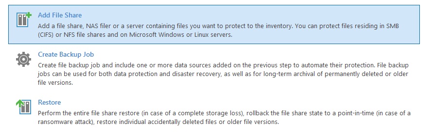 گزینه add file share