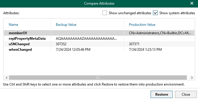 مشاهده attributes