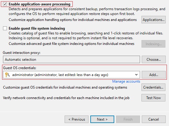 گزینه application-aware
